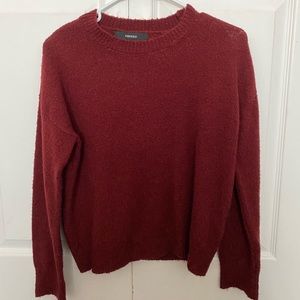 forever 21 burgundy sweater